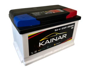 Акумулятор стартерний 6СТ-75 АПЗ KAINAR (-/+)(низький)